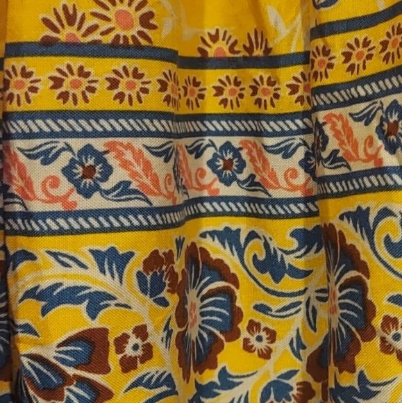 Rachel Zoe Womens 100% Rayon Yellow Floral Peplum Halter Top Size Medium NWT‎ - Picture 11 of 14